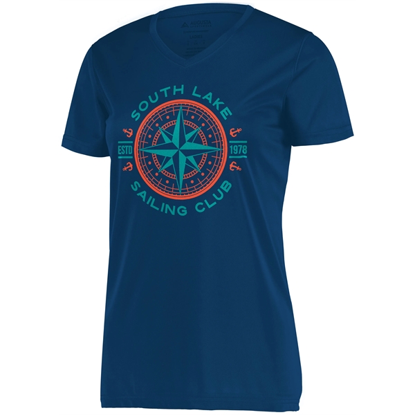 T-shirt made for ladies' from 100% polyester wicking knit that's sold... from ASI 37461 Augusta Sportswear / Augusta Sportswear, Inc. d/b/a Momentec Brands