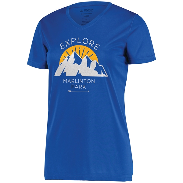 T-shirt made for ladies' from 100% polyester wicking knit that's sold... from ASI 37461 Augusta Sportswear / Augusta Sportswear, Inc. d/b/a Momentec Brands