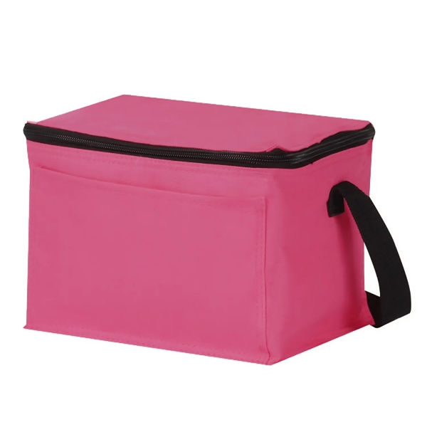 Six-can capacity cooler bag with PEVA lining, zipper closure and carrying... from ASI 37980 Bagworld