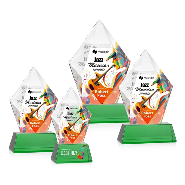Devron VividPrint™ Award on Base - Green... from ASI 84592 St Regis Group / St Regis