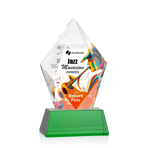 Devron VividPrint™ Award on Base - Green... from ASI 84592 St Regis Group / St Regis