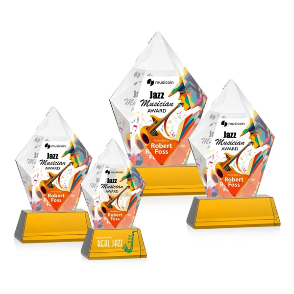 Devron VividPrint™ Award on Base - Amber... from ASI 84592 St Regis Group / St Regis
