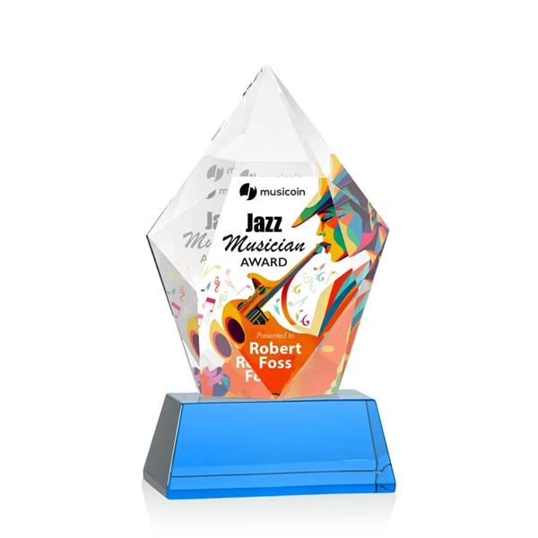 Devron VividPrint™ Award on Base - Sky Blue... from ASI 84592 St Regis Group / St Regis