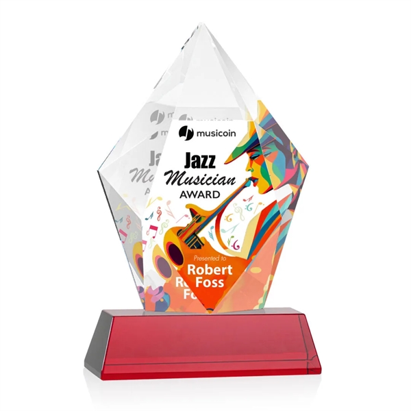 Devron VividPrint™ Award on Base - Red... from ASI 84592 St Regis Group / St Regis