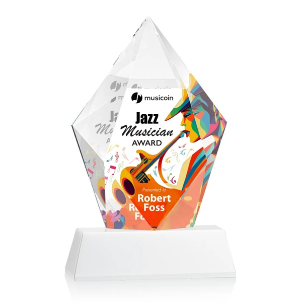 Devron VividPrint™ Award on Base - White... from ASI 84592 St Regis Group / St Regis