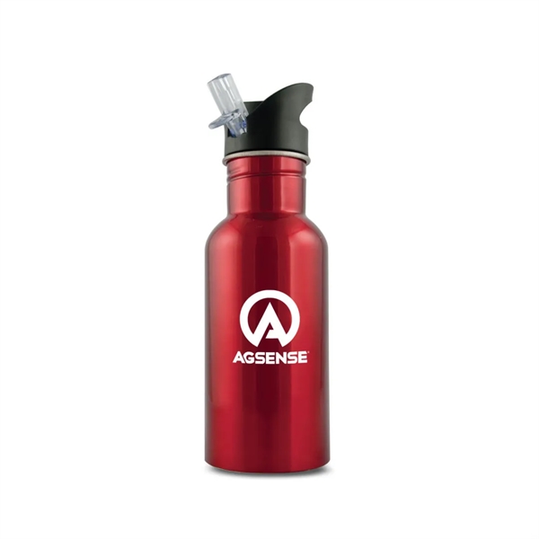 Single wall stainless steel water bottle with a twist lid... from ASI 84592 St Regis Group