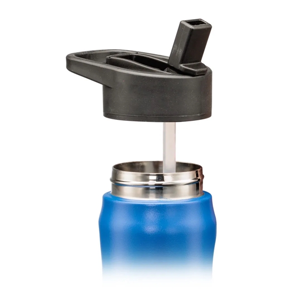 Peterhof Vacuum SS Water Bottle features a built-in straw, stainless steel... from ASI 84592 St Regis Group