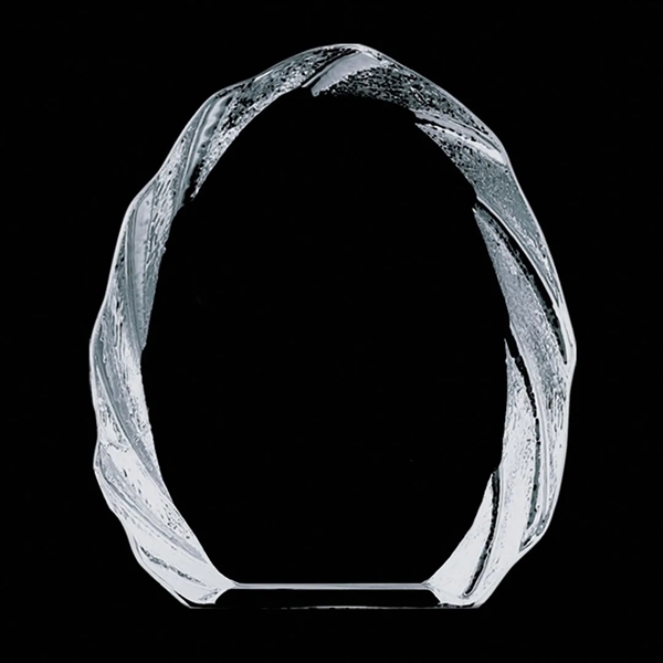 Optical crystal award with molded rope iceberg design.... from ASI 84592 St Regis Group / St Regis