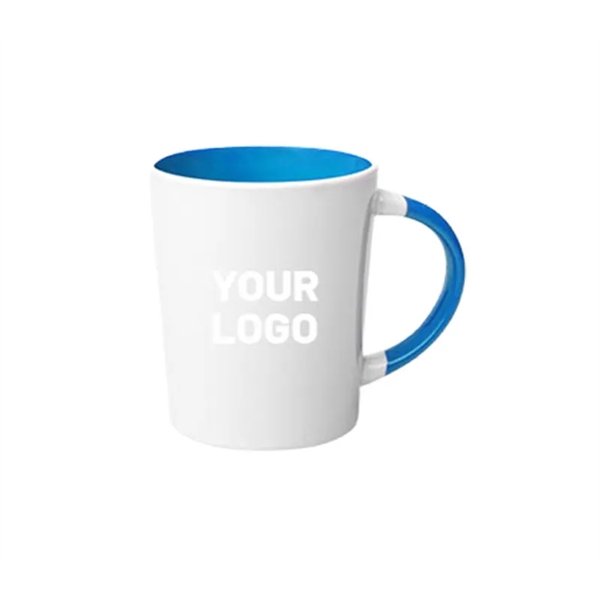 13 oz. Two tone latte ceramic mug plus free 1 color... from ASI 37218 Athena Promo (tm)