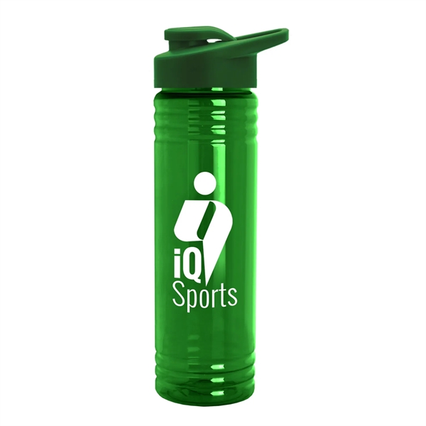 New Slim Cylinder Design 24 oz. Transparent Sport Bottle with Drink-Thru... from ASI 55990 Garyline