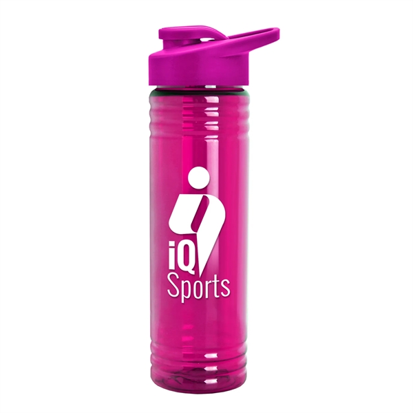 New Slim Cylinder Design 24 oz. Transparent Sport Bottle with Drink-Thru... from ASI 55990 Garyline