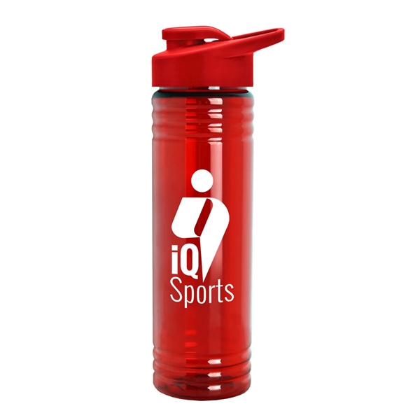 New Slim Cylinder Design 24 oz. Transparent Sport Bottle with Drink-Thru... from ASI 55990 Garyline