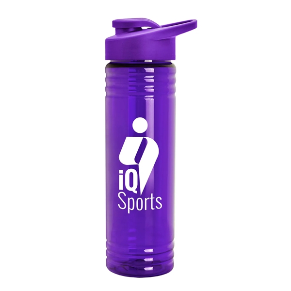 New Slim Cylinder Design 24 oz. Transparent Sport Bottle with Drink-Thru... from ASI 55990 Garyline