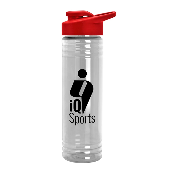 New Slim Cylinder Design 24 oz. Transparent Sport Bottle with Drink-Thru... from ASI 55990 Garyline