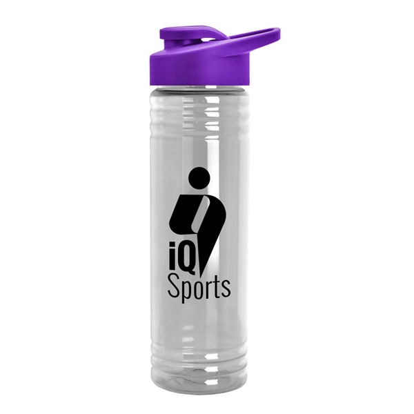 New Slim Cylinder Design 24 oz. Transparent Sport Bottle with Drink-Thru... from ASI 55990 Garyline