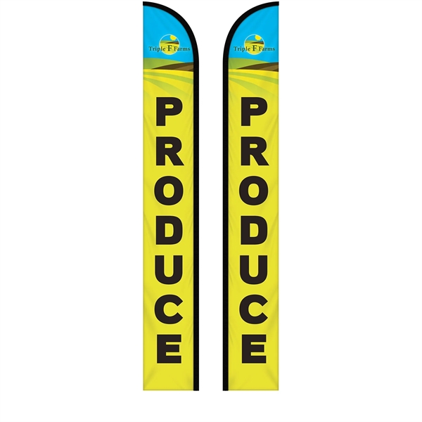 15' Double Sided Custom Portable Half Drop Banners... from ASI 80228 Quinn