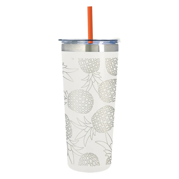 24 oz. stainless steel tumbler with double wall vacuum insulation, snap-on,... from ASI 61125 Hit Promotional Products / Hit®