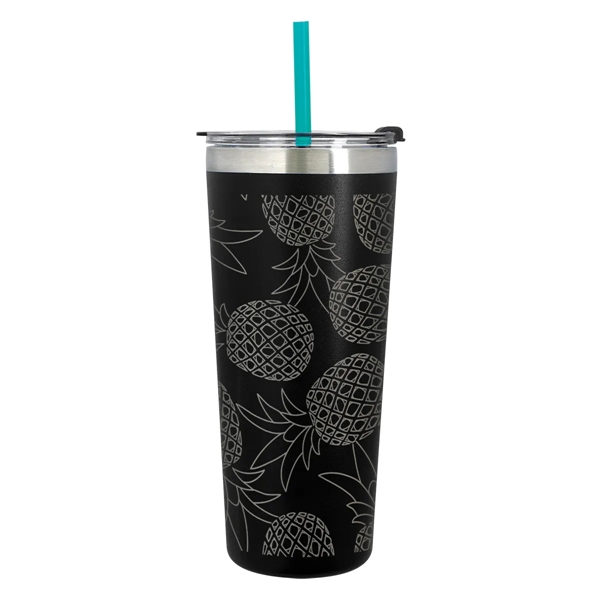 24 oz. stainless steel tumbler with double wall vacuum insulation, snap-on,... from ASI 61125 Hit Promotional Products / Hit®