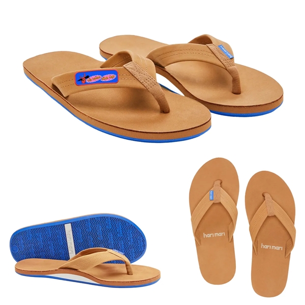Men's flip-flops with arch support, memory foam footbeds and boat-safe outsoles.... from ASI 61125 Hit Promotional Products