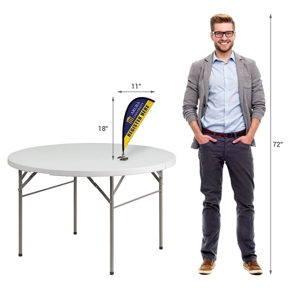 Mini Desktop Teardrop Banner with hardware... from ASI 80228 Quinn