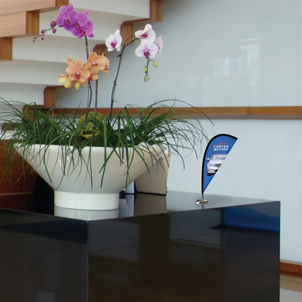 Mini Desktop Teardrop Banner with hardware... from ASI 80228 Quinn