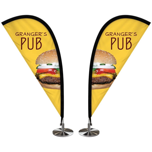 Double Sided Mini Desktop Teardrop Banner with hardware... from ASI 80228 Quinn