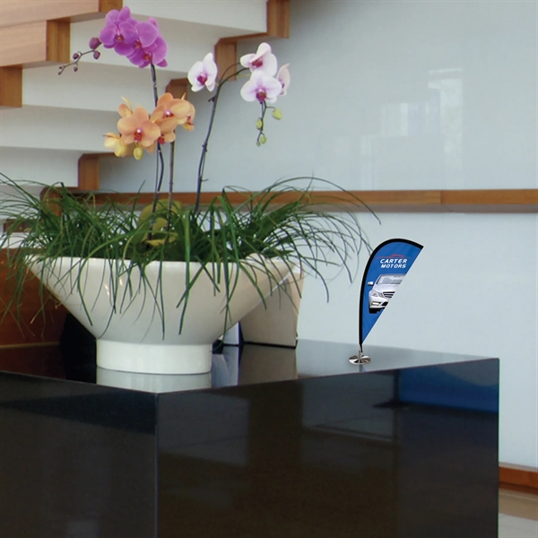 Double Sided Mini Desktop Teardrop Banner with hardware... from ASI 80228 Quinn