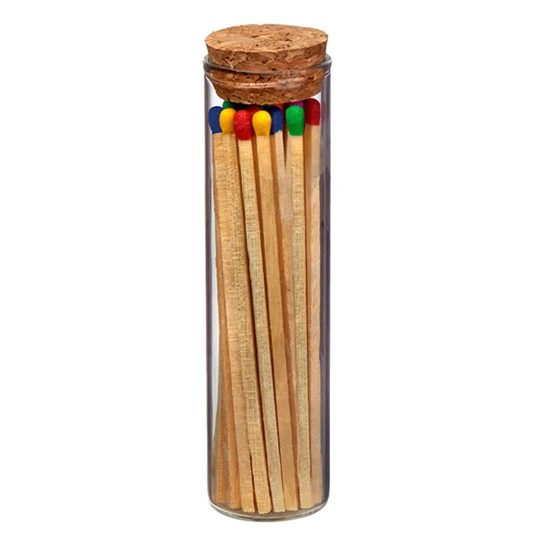 Ablaze, Glass Match Stick Jar - w/ Full Color Label -... from ASI 31490 Admatch Corporation