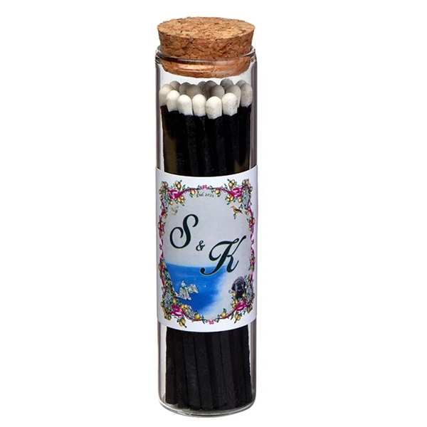 Ablaze, Glass Match Stick Jar - w/ Full Color Label -... from ASI 31490 Admatch Corporation