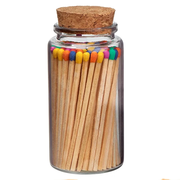 Aglow, Glass Match Stick Jar - w/ Full Color Label -... from ASI 31490 Admatch Corporation