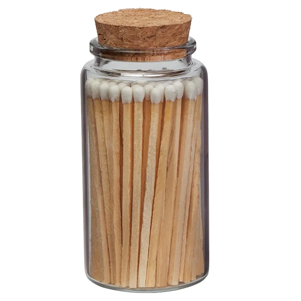 Aglow, Glass Match Stick Jar - w/ Full Color Label -... from ASI 31490 Admatch Corporation