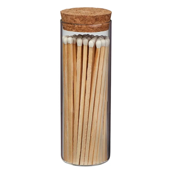 Alight, Glass Match Stick Jar - w/ Full Color Label -... from ASI 31490 Admatch Corporation