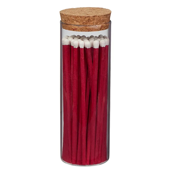 Alight, Glass Match Stick Jar - w/ Full Color Label -... from ASI 31490 Admatch Corporation