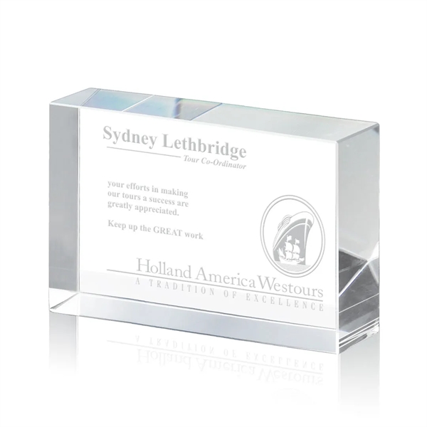 The York Award features a clear cut Optical Crystal rectangle.... from ASI 84592 St Regis Group / St Regis