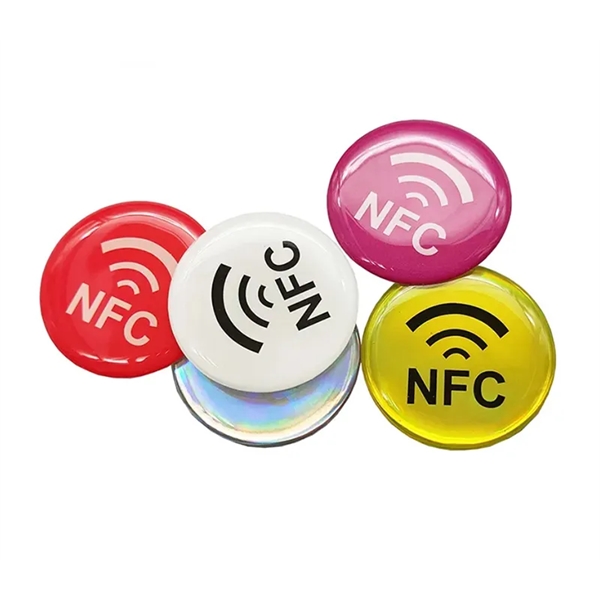 Waterproof epoxy smart NFC sticker tag with full color imprint on... from ASI 37218 Athena Promo (tm)