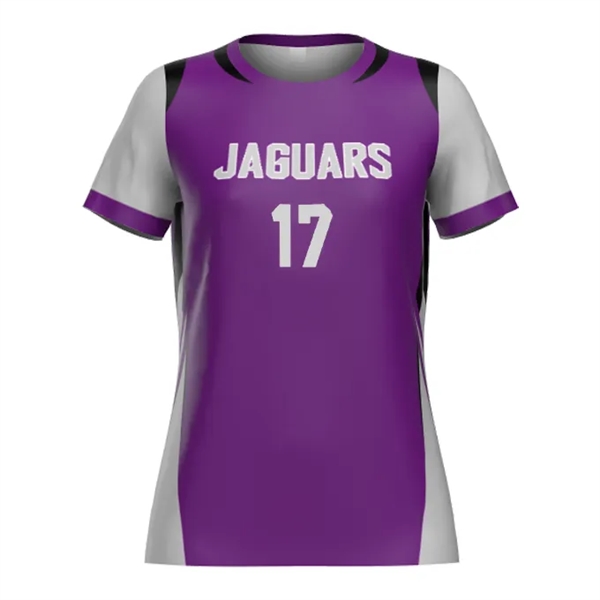 Self-Material Crossover Crew Neck and Straight Hemmed Bottom And Sleeves.... from ASI 37461 Augusta Sportswear