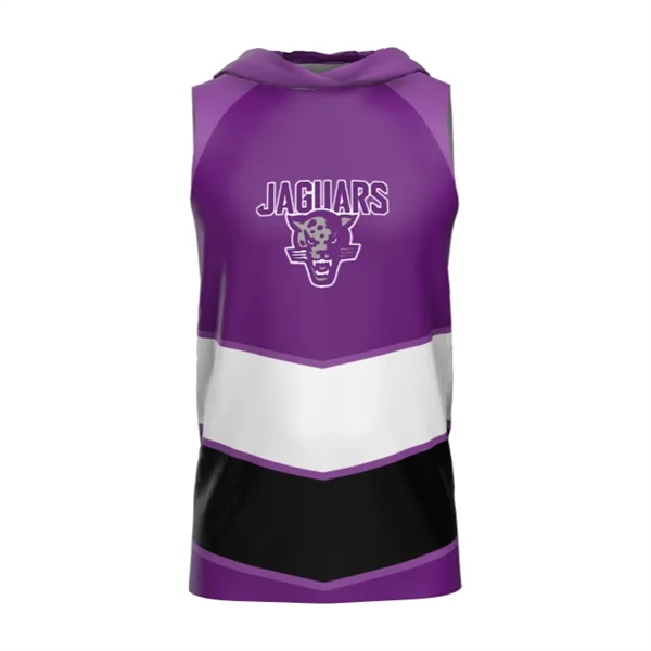 Hooded Sleeveless Silhouette and Straight Open Bottom With Side Vents.... from ASI 37461 Augusta Sportswear