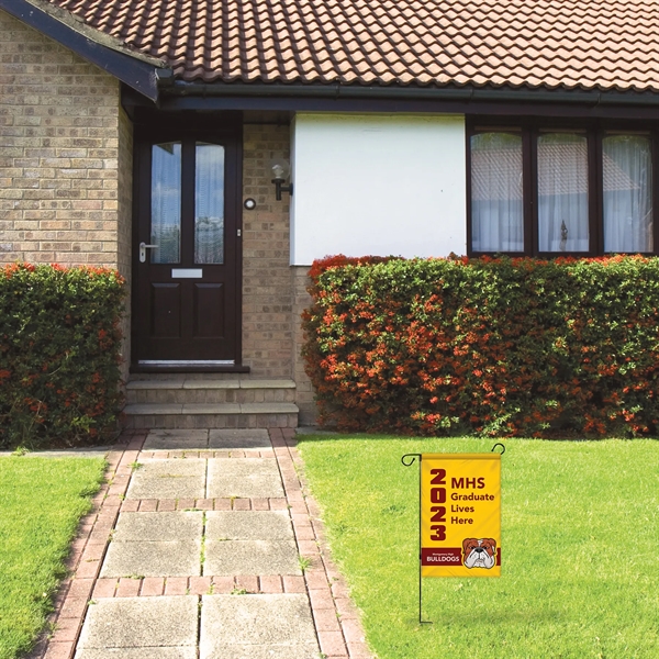 14" x 20" Custom Double Sided Garden Banner with Hardware... from ASI 80228 Quinn