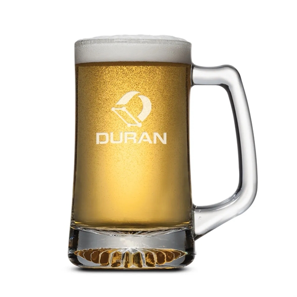 Glass beer stein with cut bottom base and handle.... from ASI 84592 St Regis Group