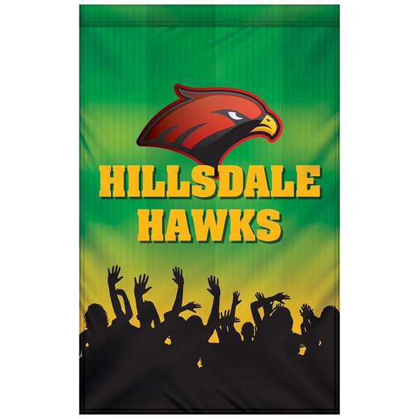 Outdoor 12" x 18" full color knit polyester garden banner... from ASI 80228 Quinn