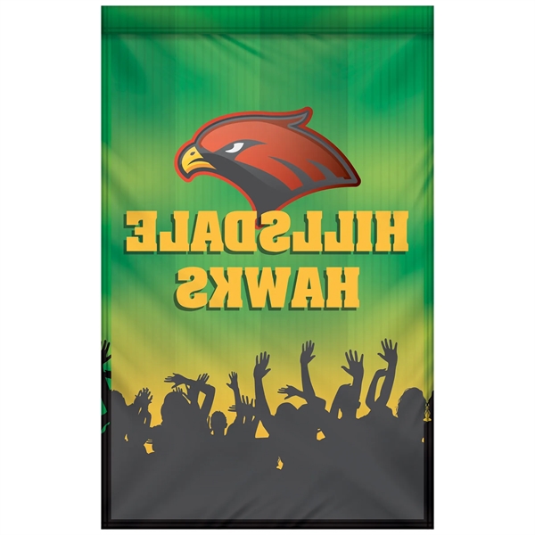 Outdoor 12" x 18" full color knit polyester garden banner... from ASI 80228 Quinn