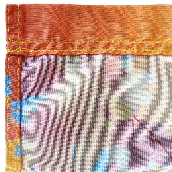 Outdoor 12" x 18" full color knit polyester garden banner... from ASI 80228 Quinn