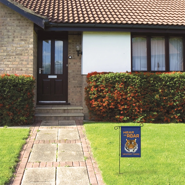 Outdoor 12" x 18" full color knit polyester garden banner... from ASI 80228 Quinn