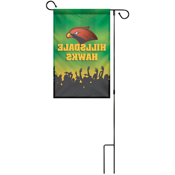 Outdoor 12" x 18" full color knit polyester garden banner with... from ASI 80228 Quinn