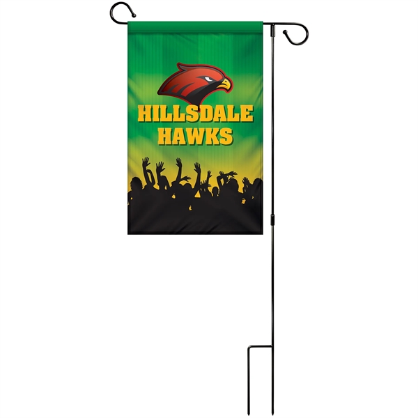 12" x 18" Custom Double Sided Garden Banner with Hardware... from ASI 80228 Quinn