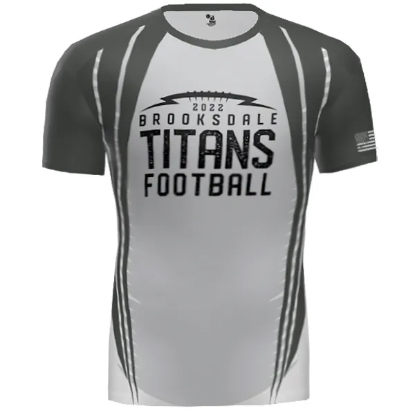 Self-Fabric Collar, Stretch Body Fit, Badger Logo On Left Sleeve, Double-Needle... from ASI 37461 Augusta Sportswear