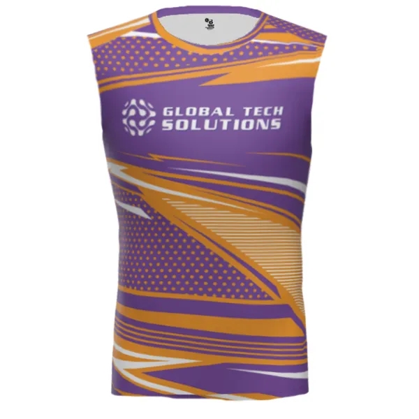 Self-Fabric Collar, Stretch Body Fit, Badger Logo On Back, Double-Needle Hem.... from ASI 37461 Augusta Sportswear