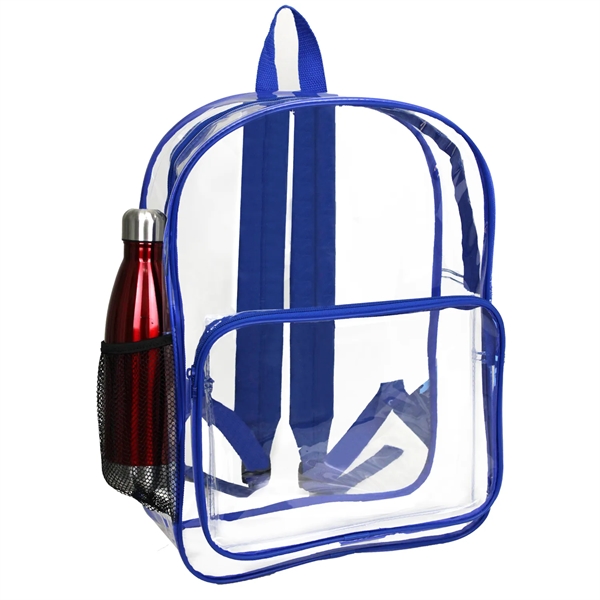 16" x 11" x 5" clear PVC backpack with zipper closure,... from ASI 37980 Bagworld