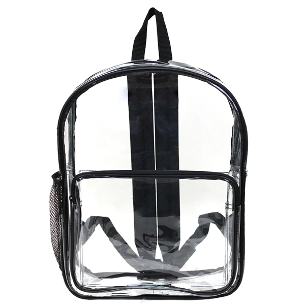 16" x 11" x 5" clear PVC backpack with zipper closure,... from ASI 37980 Bagworld