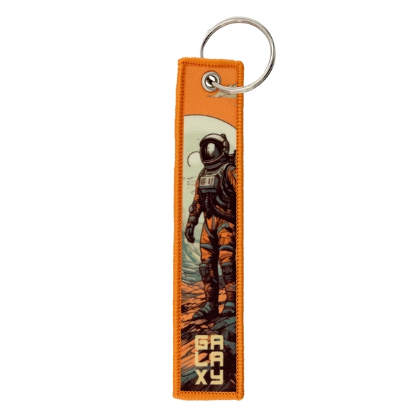 Polyester strap keychain with full color sublimated imprint and merrowed border.... from ASI 52263 EMT / EMT EASY